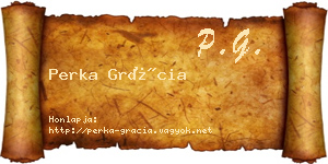 Perka Grácia névjegykártya